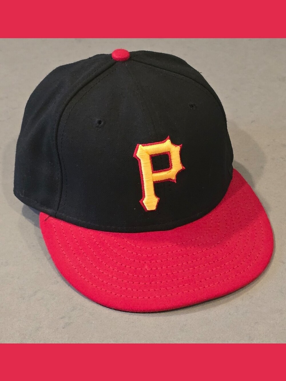 VINTAGE 90s Pittsburgh Pirates Hat Cap New Era Embroidered MLB Baseball 7 1/8
